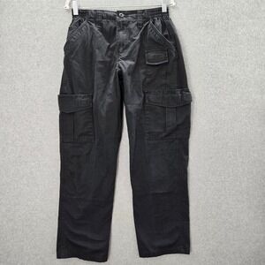 Propper Men Shorts 32x32 Black Cargo Pockets Ripstop‎ Mid Rise Utility Polyester
